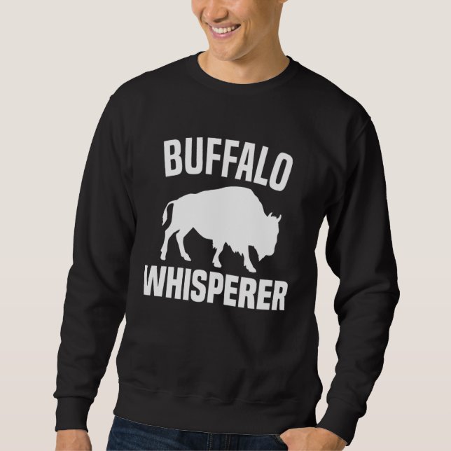 Sudadera Buffalo Whisperer  American Bison Buffalo Wisent   (Anverso)