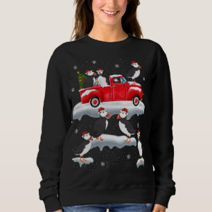 Sudadera Buffin conduciendo Árbol de Navidad Camión Rojo Af