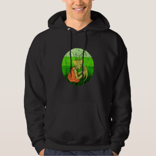 Sudadera Bug de insectos vintage retro verde de Praying Man
