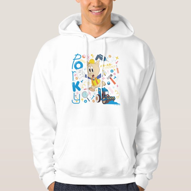 Sudadera BUGS BUNNY BUILDERS™| Porky Pig Work Tools (Anverso)