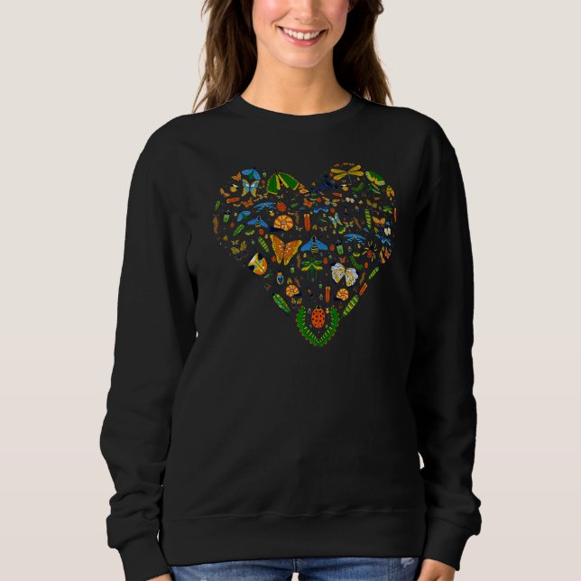 Sudadera Bugs Heart Bug Insecta Muchos Bugs (Anverso)