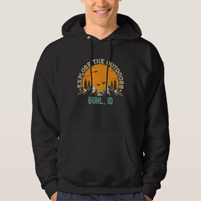 Sudadera Buhl Idaho  Explore The Outdoors (Anverso)