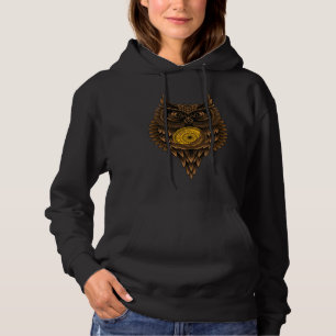 Sudadera Búho artístico geométrico Steampunk sabio enojado