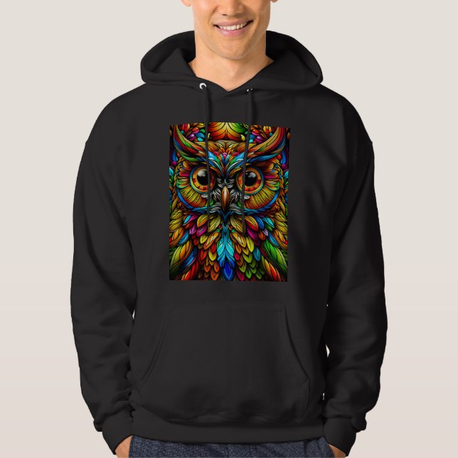 Sudadera Búho Colorido (Anverso)