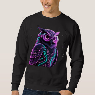 Sudadera Búho de circuito de neón
