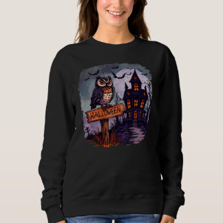 Sudadera Búho embrujado y fantasmal hogar - Halloween gótic