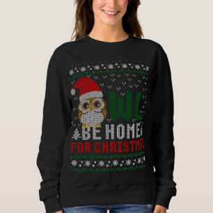 Sudadera Búho Esté En Casa Para Navidades Que Sudan Sudor.