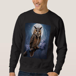 Sudadera Búho Fantástico a la Luz de la Luna Vida Silvestr