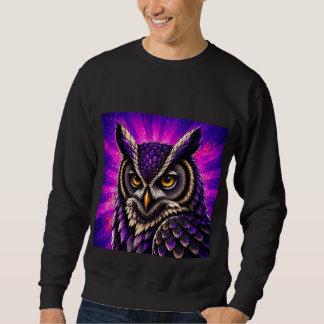 Sudadera Búho Feroz Fauna Vintage