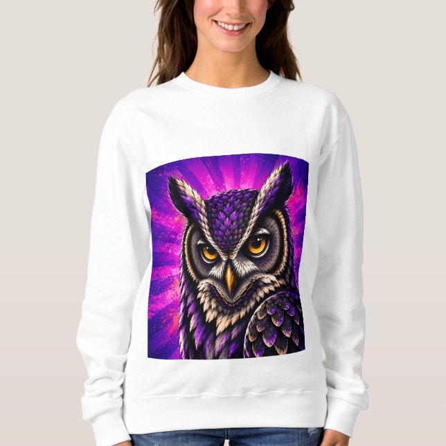 Sudadera Búho Feroz Vida Silvestre Vintage (Anverso)