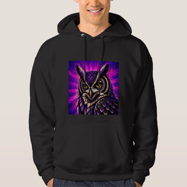 Sudadera Búho Feroz Vida Silvestre Vintage (Anverso)
