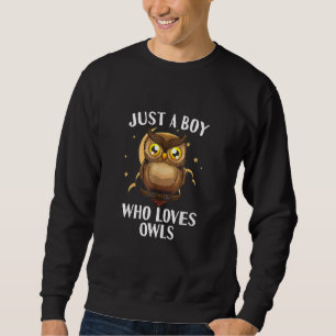 Sudadera Búho Genial Para Hombres Chicos Niños Búho Dueño D
