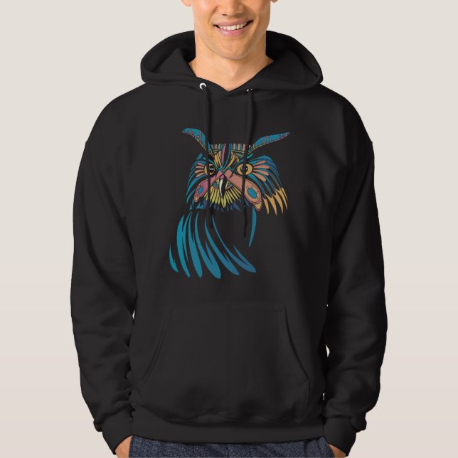 Sudadera Búho Hermoso Pájaro Sabiduría 1 (Anverso)