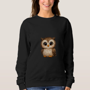 Sudadera Búho Lindo Esponjoso Ojos Grandes Arte Digital Car