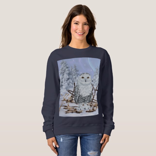 Sudadera Búho Nival en Nieve (Anverso completo)