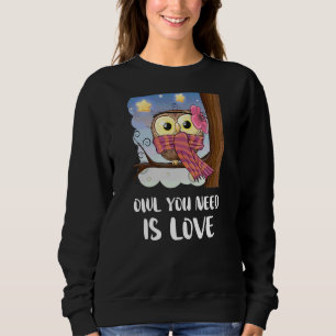 Sudadera Búho que necesitas es arte de Amo para Aves Silves