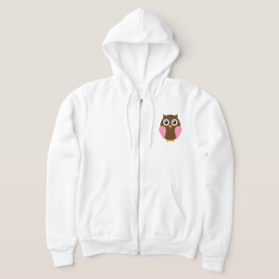 Sudadera Búho rosado del bebé