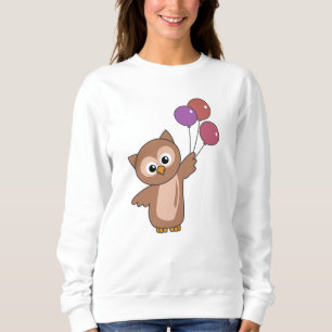 Sudadera Búho vuela Con Globos Animales Dulces Para Niños
