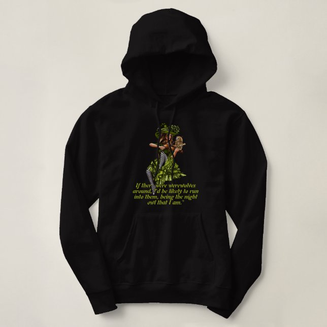 Sudadera búho y bruja (Diseño del anverso)