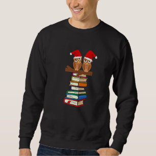 Sudadera Búhos de libro con cara feliz leyendo libros Aman