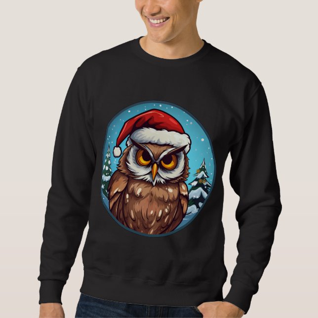 Sudadera Búhos Navidad (Anverso)