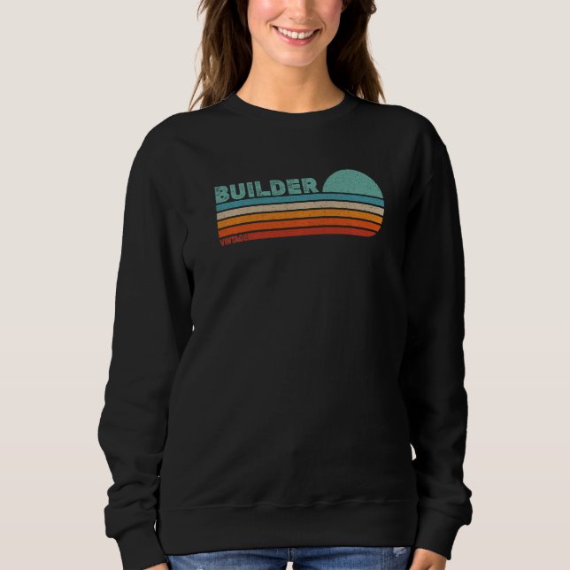Sudadera BUILDER Position Profession Employed Work (Anverso)