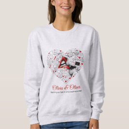 Sudadera Building Our Future Profession Heart Valentine