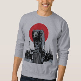 Sudadera Buitre en Coche Antiguo con Sol Rojo