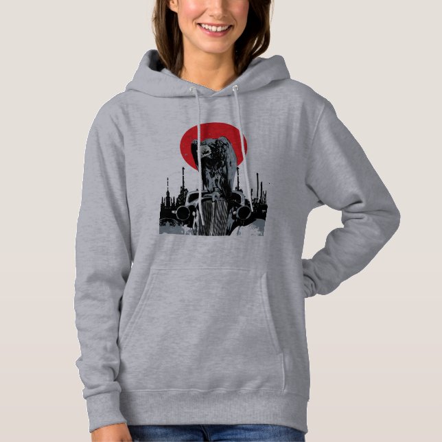 Sudadera Buitre en Coche Antiguo con Sol Rojo (Anverso)