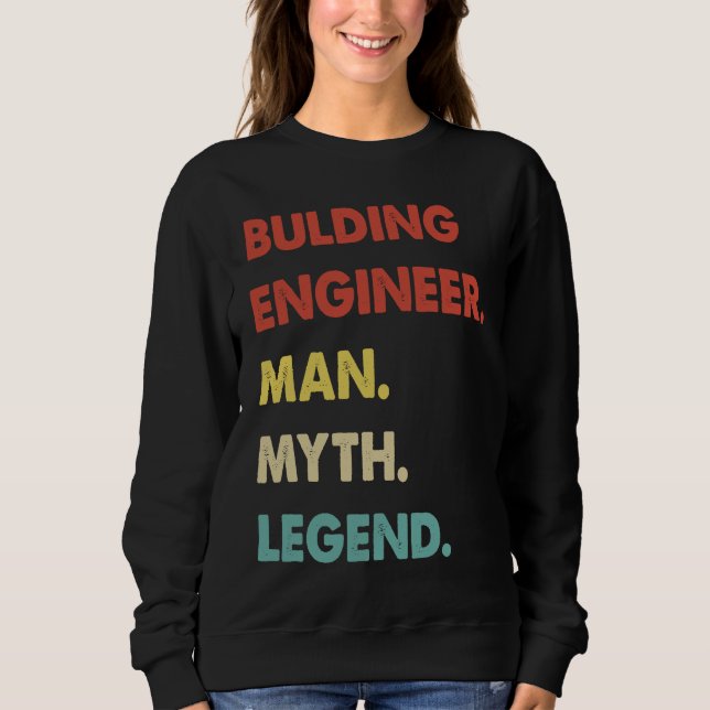 Sudadera Bulding Engineer Man Myth Legend  1 (Anverso)