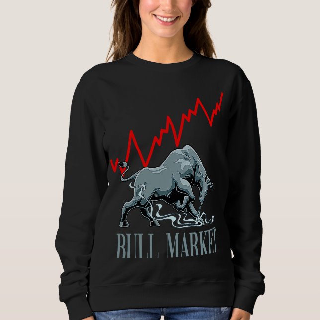 Sudadera Bull Market Stocks Investing (Anverso)