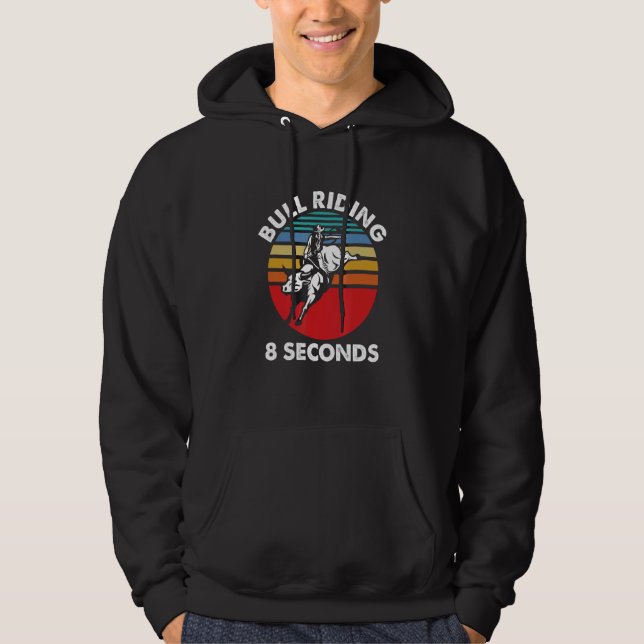 Sudadera Bull Riding Cowboy Rodeo Country Ranch Western Gif (Anverso)