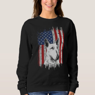 Sudadera Bull Terrier Bandera Estadounidense 4 De Julio Per