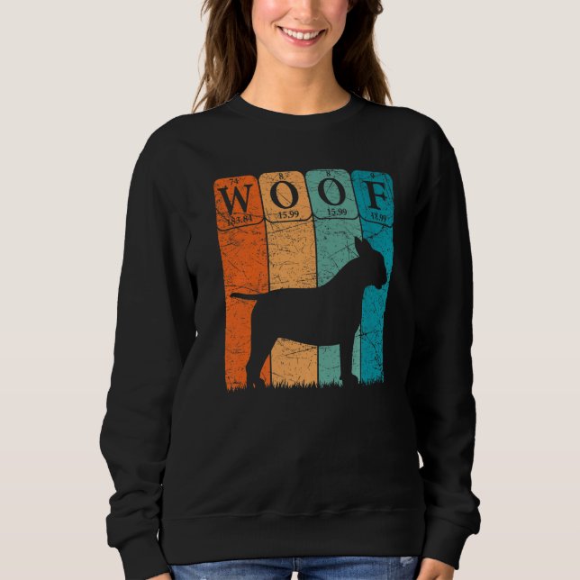 Sudadera Bull Terrier Dog Elementos De Mesa Periódicos Perr (Anverso)