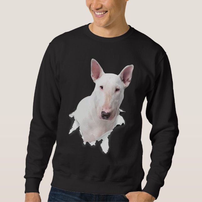 Sudadera Bull Terrier Ropa Rota Para Perro Mamá Perro (Anverso)