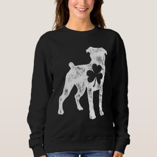 Sudadera Bulldog americano St Patricks Day Niños Chicas Sha