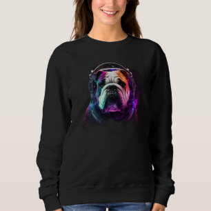Sudadera Bulldog Astronauta en el Espacio Explorador Planet