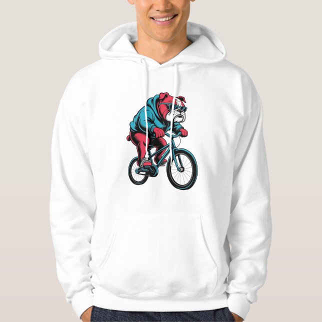 Sudadera Bulldog Ciclista (Anverso)