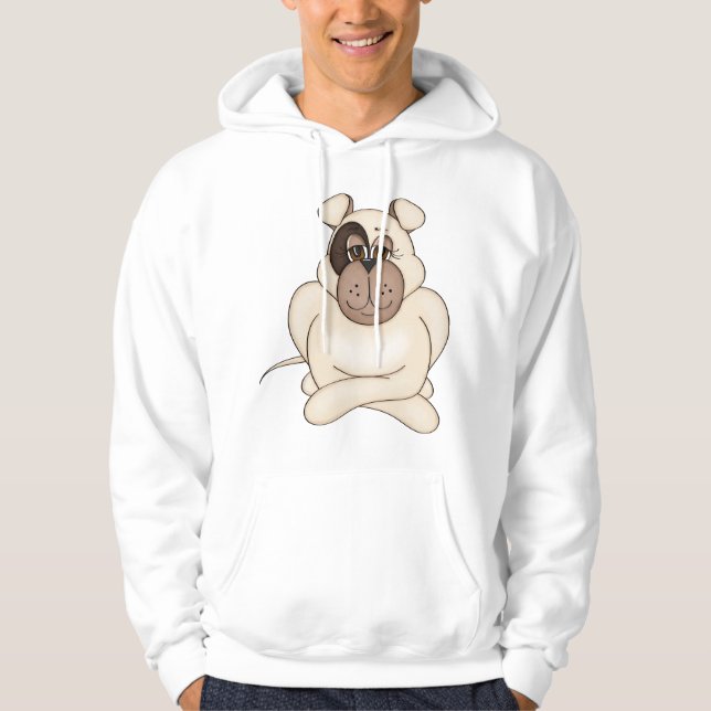 Sudadera Bulldog con ojos grandes (Anverso)