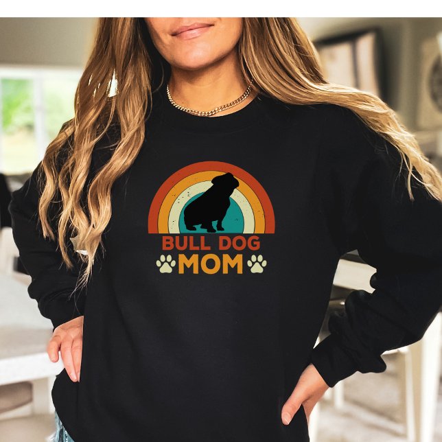 Sudadera Bulldog de moda Mamá Sunset (Subido por el creador)