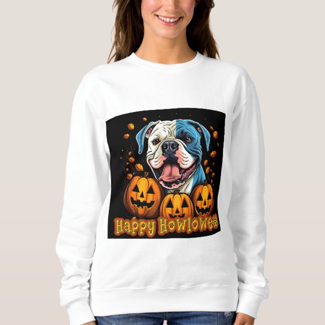 Sudadera Bulldog Feliz Howloween (Anverso)