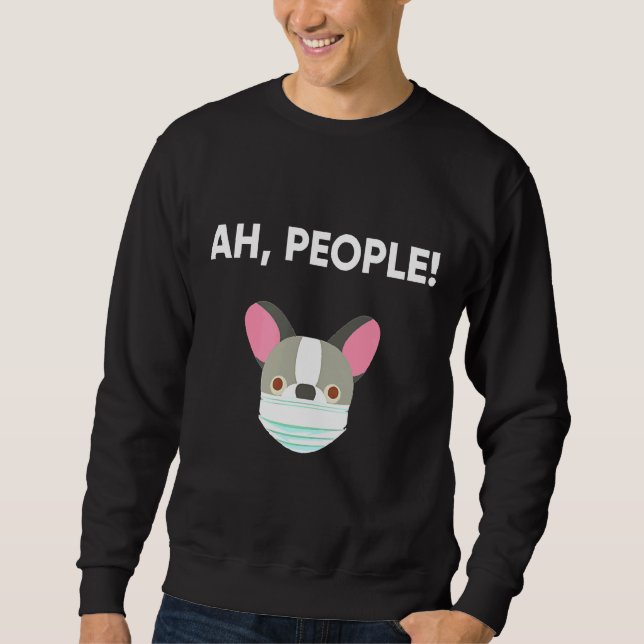 Sudadera Bulldog francés A Mask (Anverso)