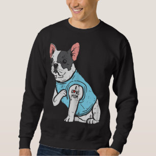 Sudadera Bulldog francés ama a mamá Tattoo, dueño de perro