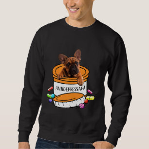 Sudadera Bulldog francés antidepresivo