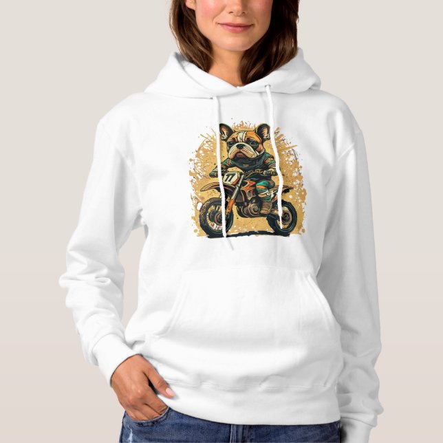 Sudadera Bulldog francés, Bulldog francés Tee, mamá frances (Anverso)