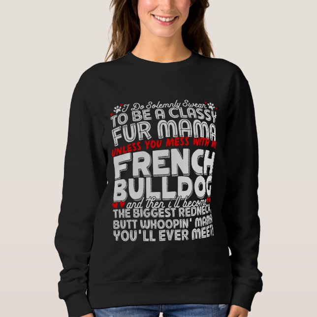 Sudadera Bulldog francés Bulldog Perro Frenchie (Anverso)