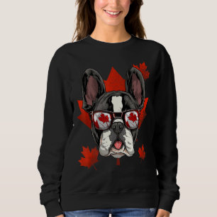 Sudadera Bulldog francés canadiense Maple Tree Leaf Canada