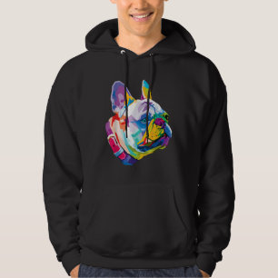 Sudadera Bulldog francés colorido
