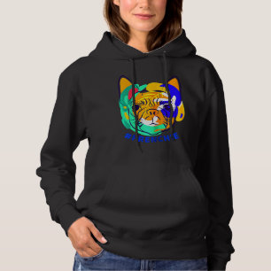Sudadera Bulldog francés colorido para mujeres Bulldoges de