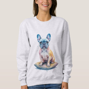 Sudadera Bulldog Francés Colorido y Artístico 